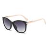Nuevas gafas de sol de moda simple europea y americana para mujer, elegantes, de moda, gafas transfronterizas, comercio exterior, gafas de sol con montura ojo de gato para mujer