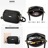 Bolso pequeño de mediana edad para mujer, primavera y verano 2024, nuevo bolso cruzado de moda, elegante bolso de hombro de cuero suave multicapa para madre, moderno