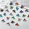 Joyería para uñas de ballena de dibujos animados de alta calidad transparente como el hielo, nueva joyería para uñas de ballena tallada en cristal mixta