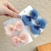 Horquilla de lazo Princesa lindos accesorios para el cabello bebé femenino estilo occidental clip Corea del Sur niños hada hilo de perla horquilla femenina