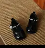 Zapatos de Cuero para Niñas 2026 Nuevo Estilo Primavera y Otoño Zapatos Mary Jane de Suela Suave Estilo Princesa para Niños Mayores y Estudiantes, Zapatos de Baile Negros
