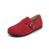 Estilo Celebridad de Internet Invierno Nuevo Zapatos Birkenstock de Cobertura Total para Mujer, Zapatos Casuales Retro Slip-On de Suela Gruesa para Mujer