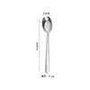 Cuchara Plana de Acero Inoxidable 304 Espesada Cuchara para Comer Infantil Cuchara para Sopa Cuchara para Condimentos Hogar Cuchara Dorada para Sopa Regalo Venta al por Mayor