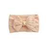 Diadema para Bebé Suave Elástica de Nylon con Moño Diadema para Cabello para Recién Nacido Bebé Niña Pequeña Linda Aro para el Cabello