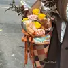 Nuevo Papel de Envoltura para Ramo con Forma de Cono Maillard para Otoño e Invierno Todo en Uno Papel de Envoltura Espesado Impermeable Material