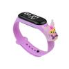 Pulsera LED luminosa y colorida con forma de muñeca de dibujos animados, ideal para estudiantes de primaria (modelo 2025). Reloj electrónico luminoso e impermeable.