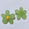 Estilo coreano acrílico 40MM flor de gelatina flor de cinco pétalas contas soltas DIY elástico corda de cabelo acessórios para capa de celular