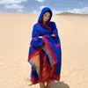 Chal bohemio, capa exótica para mujer, adecuada para viajes a Xinjiang, excursiones por la pradera y sesiones de fotos, capa exterior de estilo étnico