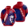 Estación independiente transfronteriza de Europa y Estados Unidos patrón clásico popular moda tendencia sudadera con capucha impresión digital 3D