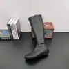 Botas de tacón alto para mujer, botines de punta redonda, cuero elástico suave, que aumentan la altura, sin cordones, ajustados, botas largas de moda sencillas para mujer