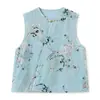 Colete Estilo Chinês Novo Estilo Primavera Cedo com Contas Pesadas e Bordado para Mulheres, Colete de Gola Alta High-End Novo Estilo Chinês P0146