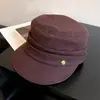 Sombrero de Equitación Negro Vintage Plegado de Copa Plana para Mujer, Moda de Alta Gama, Circunferencia de Cabeza Grande, Boina Adelgazante, Gorra de Periódico