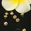 Colgante con Tapa de Cúpula de Oro Real Chapado en Cobre Soporte para Colgante Cabeza de Colgante Cabeza de Colgante DIY Accesorios Especiales