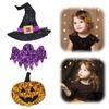 Accesorios para el Cabello de Halloween para Niños Calabaza Murciélago Sombrero Mágico Fiesta Horquilla Flequillo Divertido Clip Lateral Clip Todo en Uno