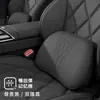 Juego de Reposacabezas, Almohada Cervical y Soporte Lumbar para Coche, Soporte Ergonómico para Cuello y Cintura de Cuero Nappa, Cojín Transpirable, Adecuado para Todas las Estaciones