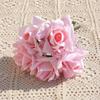 Ramo de Rosas Esquina Humectante de 5 Cabezas Morandi con Tacto Natural, Flor Artificial, Flor Artificial, Exhibición para el Hogar, Decoración Suave para Bodas