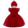 2026 Amazon Ebay Bebé de Un Año Vestido de Boda Dama de Honor Manga Corta Encaje Regalo de Cumpleaños Vestido de Bautizo