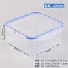 Caja de Almacenamiento de Alimentos para Refrigerador de Plástico, Rectangular y Redonda, Transparente con Tapa, Caja Sellada Tamaño Microondas Comercial para Productos Secos