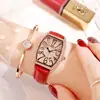 Reloj de Cinturón para Mujer GEDI Douyin Transmisión en Vivo, Reloj Vintage de Forma de Barril para Mujer, Moderno e Impermeable