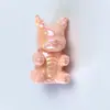 Acrílico cor UV banhado a ouro monstro contas diy corrente de celular bolsa pendente chaveiro com contas acessórios de joalheria material contas soltas