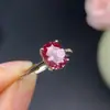Anel Alexander feminino pequeno, fresco, simples, fashion, em prata 925, cravejado com pedra descolorida 7*9mm, cheio de cor de fogo