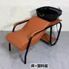 Nova Cama de Lavar Semi-Reclinável Salão de Cabeleireiro Cama de Shampoo para Cabeleireiro Bacia de Cerâmica Loja de Cabeleireiro Cama de Enxágue com Cabeça Bacia de Plástico