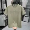 Camiseta de Manga Curta para Homens no Verão, Sensação Fresca de Seda de Gelo, Proteção Solar 50+, Camiseta Masculina de Nylon e Elastano, Gola Redonda, Respirável, Top Masculino Estampado