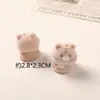 Colgante de Cerdo Gatito Pollito de Peluche Estéreo Lindo de Dibujos Animados Accesorios para Joyería de Aretes Collares Llaveros DIY