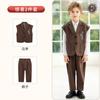 Novo Traje Tang Chinês Infantil para Performance, Conjunto de Colete Estampado Estilo Chinês, Roupa Bonita para Fotografia de Passarela de Menino