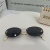 Gafas de sol para mujer, recién llegadas en primavera, sin marco, con montura metálica, para hombre y mujer, con letras F transfronterizas europeas y americanas.