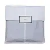 Bolsa de embalaje para ropa de papel de algodón blanco ecológico, bolsa autosellante para ropa, bolsa de embalaje impermeable, bolsa de embalaje semi-transparente esmerilada de alta gama
