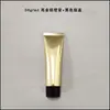 Frasco Plástico Vazio 50ml, Tubo Alumínio-Plástico Dourado Brilhante e Prata, Limpador Facial, Cosméticos para Cuidados com a Pele, Materiais de Embalagem Prontos para Reembalagem