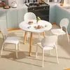 Mesa redonda pequena, mesa de centro, sala de estar simples, sofá, mesa lateral, mesa de cabeceira, mesa de varanda criativa, mini simples