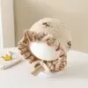 Gorros para Bebés Niños y Niñas en Otoño e Invierno, Lindos Gorros de Lana Tejidos de Dibujos Animados, Gorros de Invierno Cálidos y a Prueba de Viento
