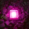 Luzes de Piso com LED Solar Transfronteiriças, Luzes de Tijolo de Gelo, Luzes Subterrâneas de Vidro, Luzes de Gramado à Prova de Chuva para Pátio Externo, Luzes Decorativas D