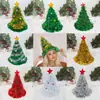 [Personalización de Pedido Pequeño] Nuevo Sombrero de Navidad Tiras de Cebolleta Pose Rauwolfia Verde Mágica Lana Sombrero de Navidad