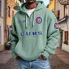 Sudadera Transfronteriza de Nuevo Producto Más Vendida con Múltiples Bolsillos Tendencia de Comercio Exterior con Media Cremallera y Capucha Serie de Fútbol de la NFL Tallas Grandes