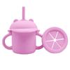 Set de Plato de Cena de Silicona de Venta Caliente Transfronterizo Tazón para Comida de Bebé Tenedor Cuchara Babero Set de Vajilla para Niños