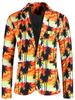 2024 Comércio Exterior AliExpress Amazon Novo Terno Estampado de Um Botão Tamanho Europeu Terno Casual plus size Top Masculino