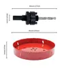 Furadeira de furo mais vendida, serra copo bimetálica, 15-300 mm, para vendedores de cross-border aplicarem etiquetas de código de barras e embalarem para envio