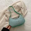 Decoración de Lazo Casual Bolso de Hombro Sobaco Estilo Retro Textura Moda Francesa Nuevo Primavera y Verano para Mujer 2025