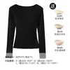 Ropa interior térmica de manga larga con sujetador acolchado para mujer, top interior, liquidación de fin de temporada