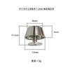 Clavo de Pie de Bolsa de 12 mm Herrajes para Bolsa Tornillo Base de Bolsa Clavo Cubeta Clavo de Pie Redondo Hebilla Decorativa para Bolsa de Cuero Accesorios de Ropa