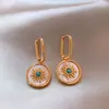 Aretes de Disco Dorado para Mujer, Aretes Únicos y Hermosos, Broqueles con Sentido del Diseño, Accesorios para Orejas de Nicho, Nuevo Estilo Caliente 2026