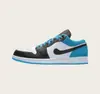 Zapatos Putian transfronterizos comercio exterior al por mayor zapatillas deportivas casuales versátiles de moda Jordan 1 para parejas, AJ1 de caña baja, zapatillas de panda para hombre y mujer