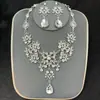 Terno de colar retrô europeu e americano feminino joias transfronteiriças joias de noiva joias de casamento strass colar de pérolas brincos conjunto de duas peças
