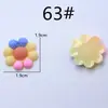 Uma Variedade de Adesivos Decorativos Artesanais de Borracha Macia de Desenho Animado para DIY, Copos de Água, Capas de Celular, Grampos de Cabelo, Acessórios de Cabelo, Decorações para Cabeça