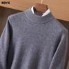 Producción de Ropa de Terciopelo Baizai Suéter 100% Cachemir Puro de Montaña para Hombre Suéter Tejido Grueso de Cuello Semi-alto Pulóver para Mediana Edad y Jóvenes Pelo