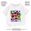 Nova Roupa Onda de Animais Pequenos Sorridentes Roupas de Verão com Bichinhos Sorridentes de Manga Curta para Crianças Meninos e Meninas