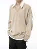 MTLCLOTHES ropa de hombre invierno nuevo diseño coreano de solapa de dos piezas falsas a juego de colores solapa suéter suave ceroso